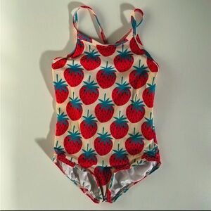 SOLD Hanna Andersson size 100/4 Strawberry one piece swim